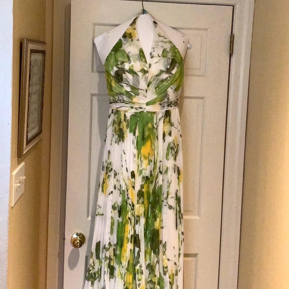 Carmen Marc Valvo chiffon gown
